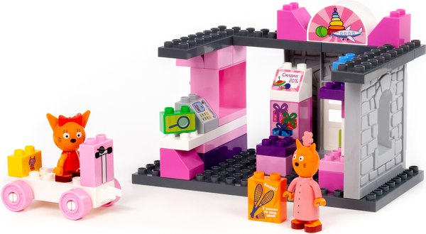 Конструктор Полесье Три кота. Магазин игрушек / 61397