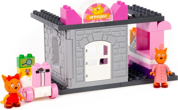 Конструктор Полесье Три кота. Магазин игрушек / 61397