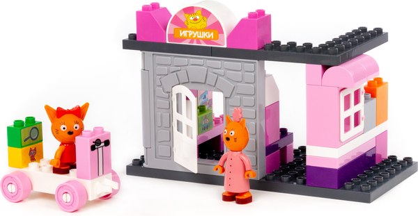 Конструктор Полесье Три кота. Магазин игрушек / 61397