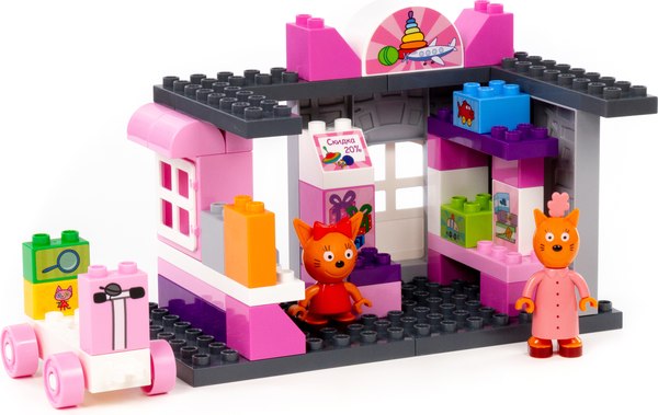 Конструктор Полесье Три кота. Магазин игрушек / 61397