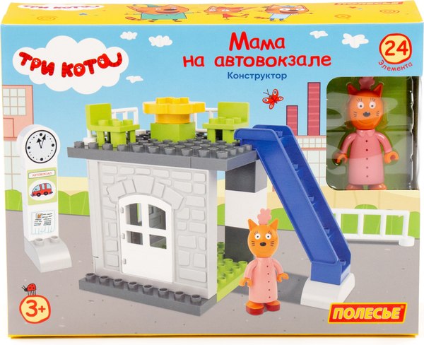 Конструктор Полесье Три кота. Мама на автовокзале / 77513