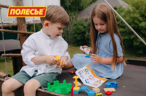 Конструктор Полесье Три кота. Карамелька в песочнице / 77162