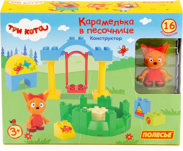 Конструктор Полесье Три кота. Карамелька в песочнице / 77162