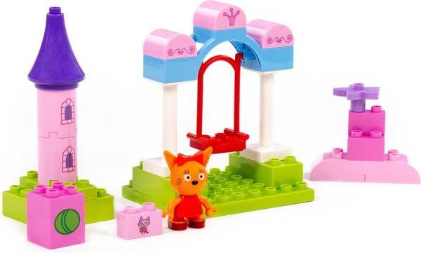 Конструктор Полесье Три кота. Карамелька на качелях / 77186