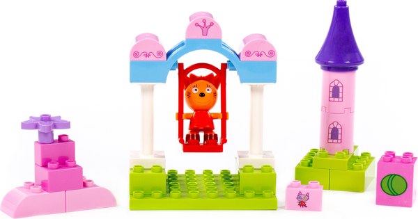 Конструктор Полесье Три кота. Карамелька на качелях / 77186