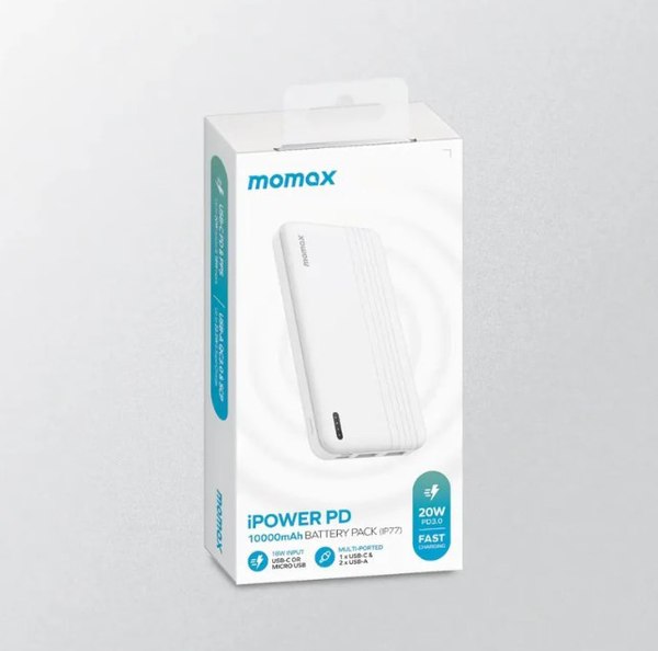 Портативное зарядное устройство Momax IP77 iPower PD / IP77W