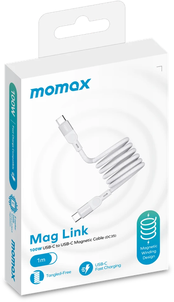Кабель Momax Mag.Link USB-C/USB-C / DC35W