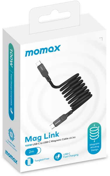 Кабель Momax Mag.Link USB-C/USB-C / DC36D