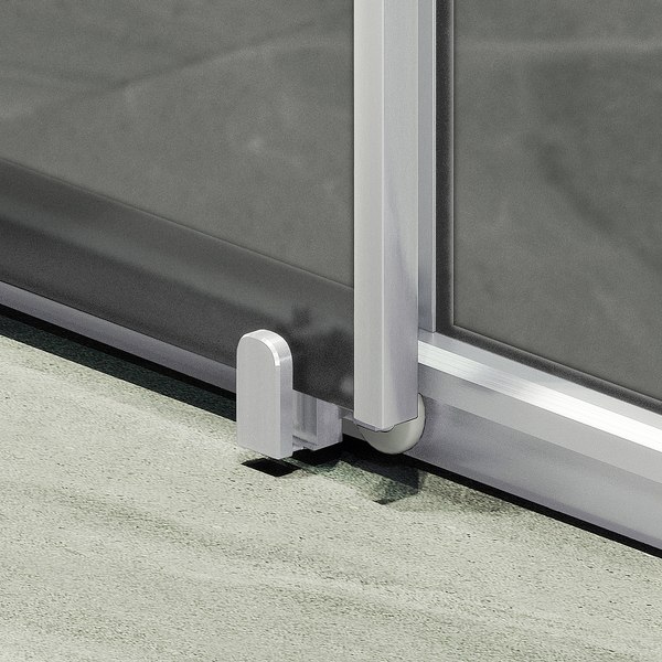 Душевая дверь MaybahGlass 195x120 / MGD-1288-5 (графит матовый стекло/хром матовый)