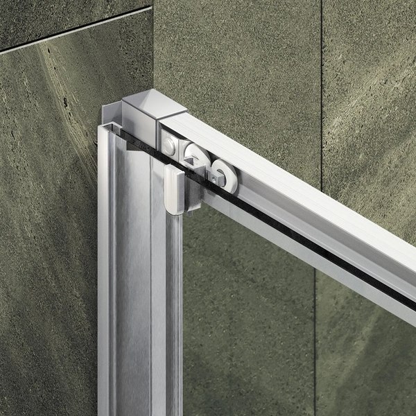 Душевая дверь MaybahGlass 195x120 / MGD-1542-5 (бронза матовая стекло/хром матовый)