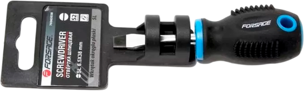 Отвертка Forsage Profi S2 SL6.5х30мм 28 243 / F-70365030 - фото