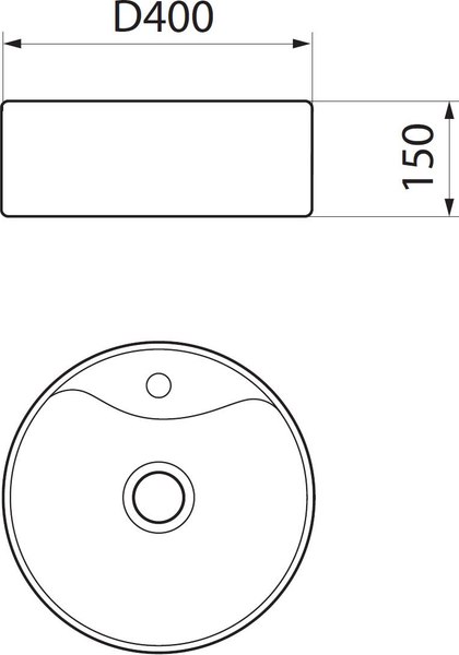 Умывальник Runo Sole D40