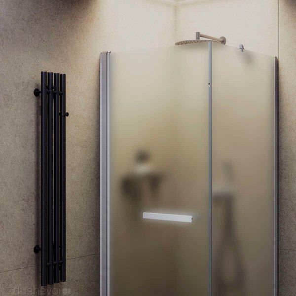 Душевой уголок MaybahGlass MGY-1318-5 (сатин стекло/хром матовый)