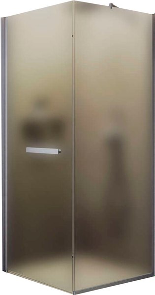 Душевой уголок MaybahGlass MGY-1350-5 (сатин стекло/хром матовый) - фото