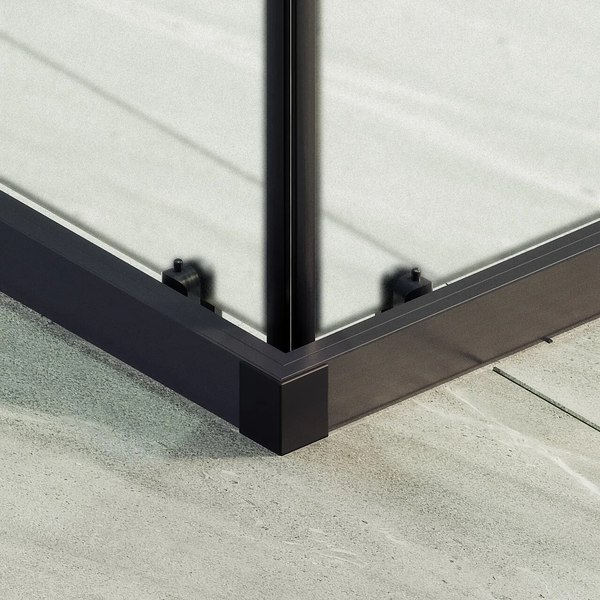 Душевой уголок MaybahGlass MGY-1327-6 (сатин стекло/черный)