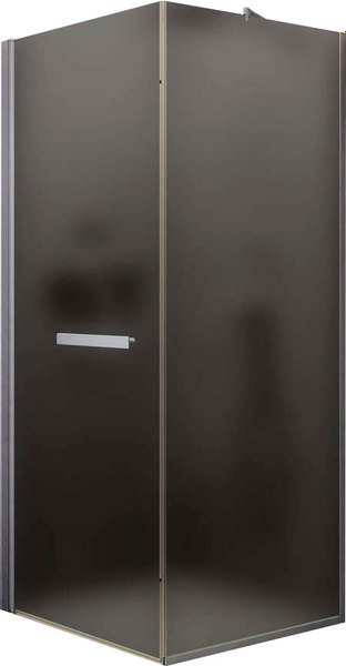 Душевой уголок MaybahGlass MGY-1322-5 (графит матовый стекло/хром матовый) - фото