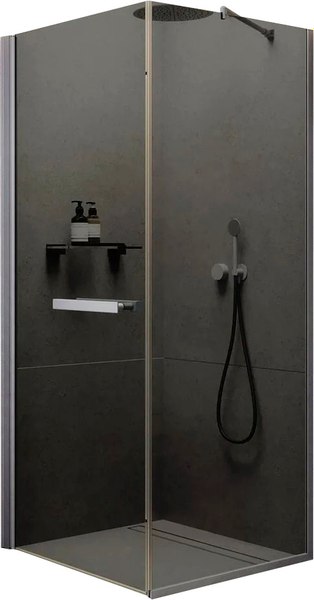 Душевой уголок MaybahGlass MGY-1321-5 (графит стекло/хром матовый) - фото