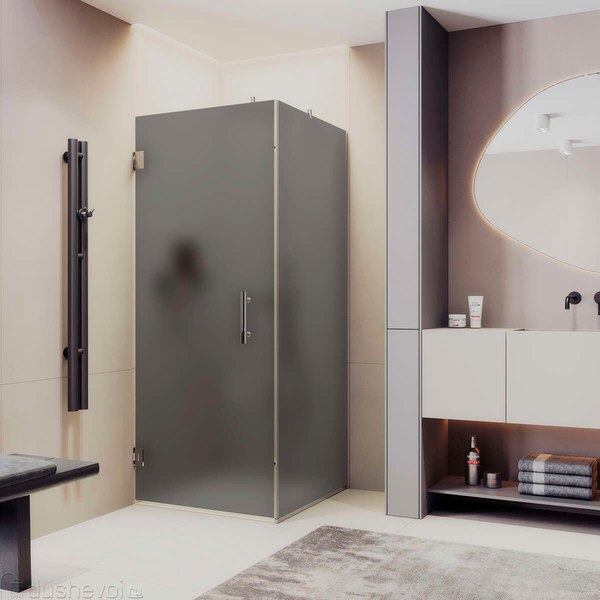 Душевой уголок MaybahGlass MGY-1307-4 (графит матовый стекло/хром глянцевый)