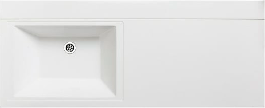 Умывальник Runo Гамма 120 лайт с правым крылом - фото