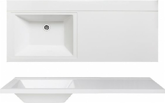 Умывальник Runo Гамма 120 лайт с правым крылом