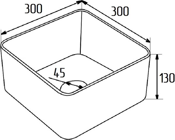Умывальник Runo Tetra