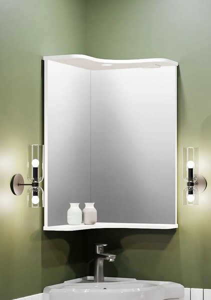 Зеркало Runo Классик 65 угловое - фото