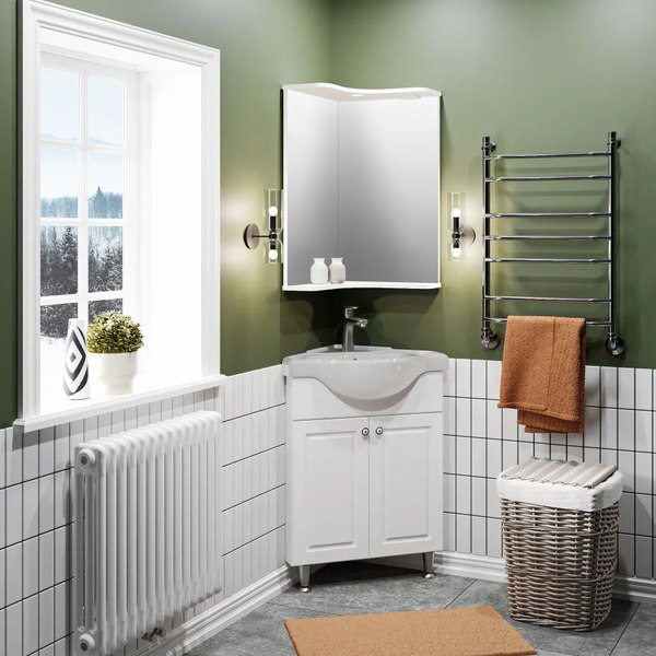 Зеркало Runo Классик 65 угловое