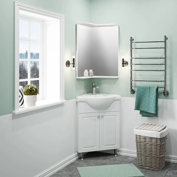 Зеркало Runo Классик 65 угловое