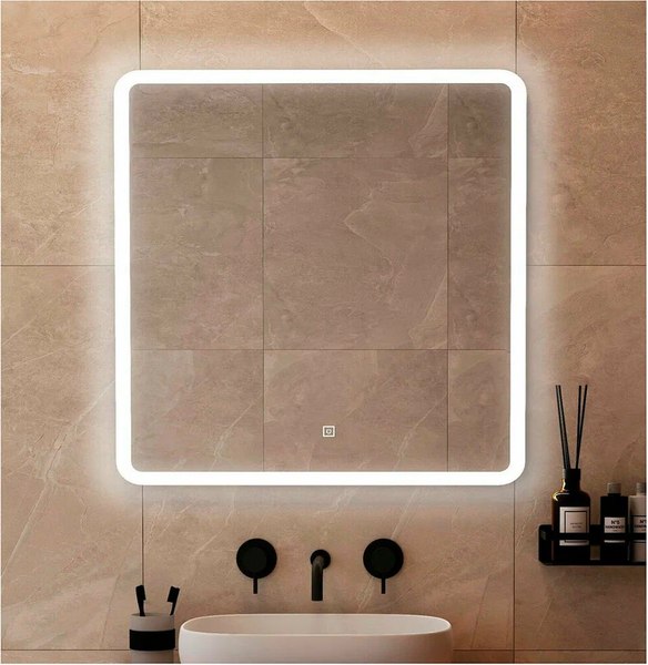 Зеркало Runo Руан Led 80х80