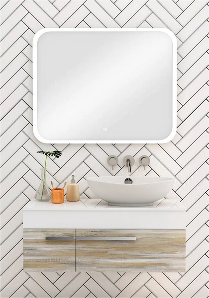 Зеркало Runo Руан Led 100х80 (с подсветкой) - фото