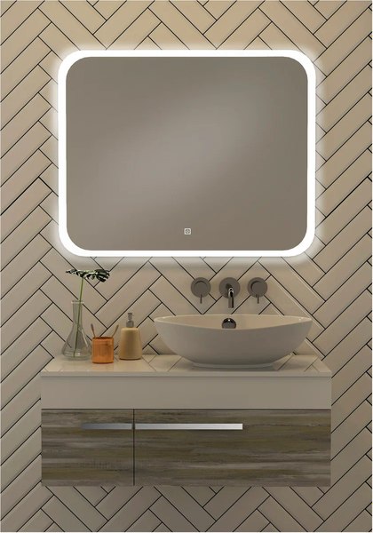 Зеркало Runo Руан Led 100х80 (с подсветкой)