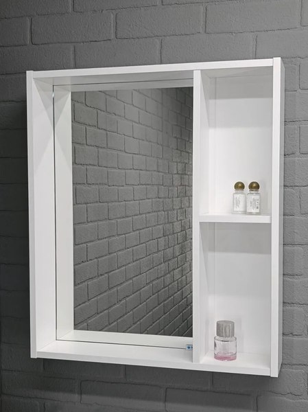 Шкаф с зеркалом для ванной Айсберг Агата 60 DA6702HZ - фото