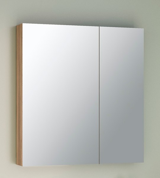 Шкаф с зеркалом для ванной Runo Лада 60