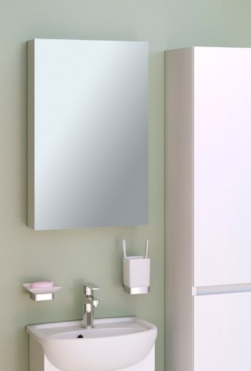 Шкаф с зеркалом для ванной Runo Лада 40 - фото