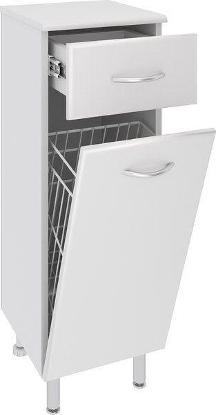 Тумба для ванной Runo 30 с корзиной для белья