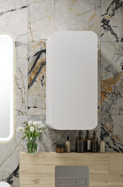 Шкаф для ванной Runo Ницца 35 правый - фото