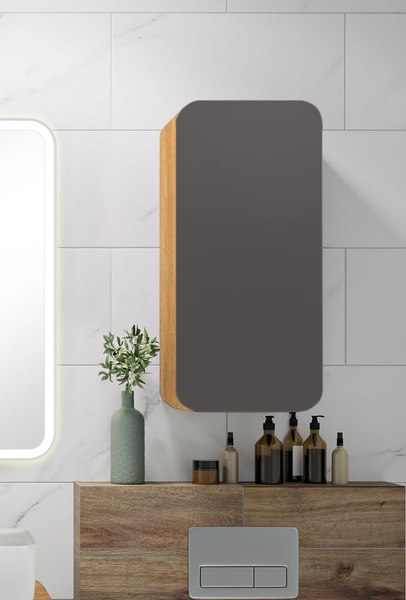 Шкаф для ванной Runo Ницца 35 правый - фото