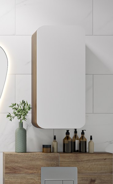 Шкаф для ванной Runo Ницца 35 правый - фото