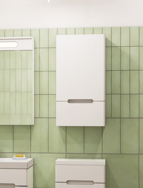 Шкаф для ванной Runo Парма 30 правый - фото