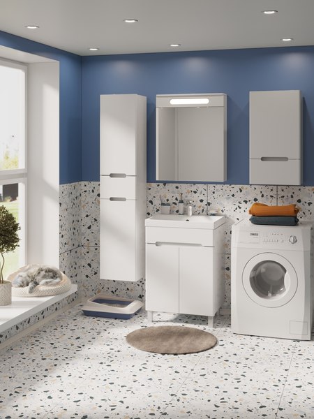 Шкаф для ванной Runo Парма 40 правый