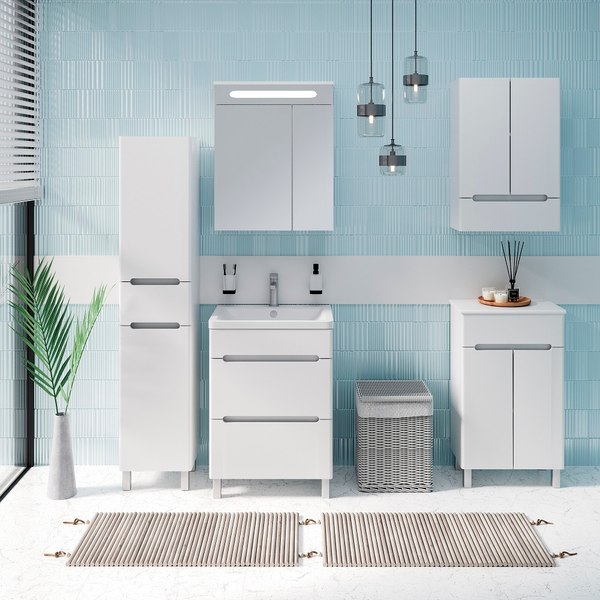 Шкаф для ванной Runo Парма 60