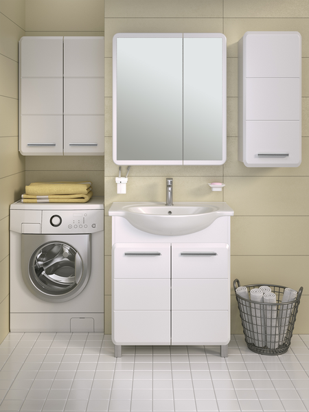 Шкаф для ванной Runo Эрика 35 правый