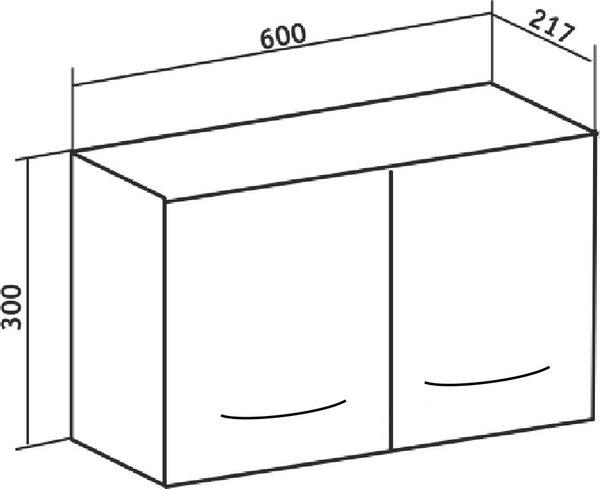 Шкаф для ванной Runo Рондо 60х30