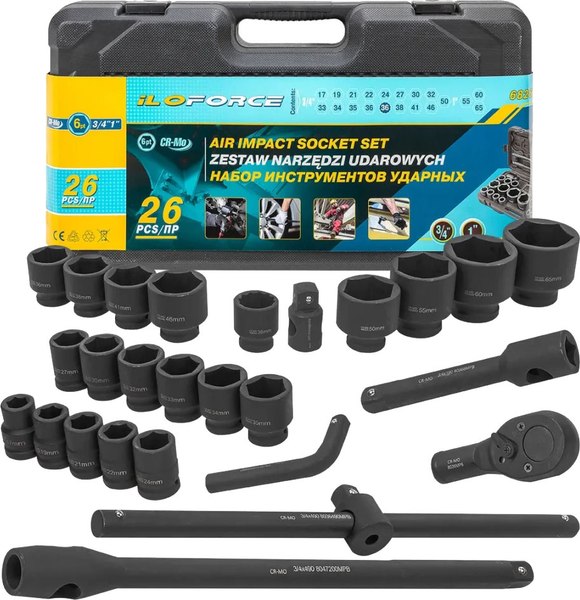 Универсальный набор инструментов ILOforce IF-68262-5MPB - фото