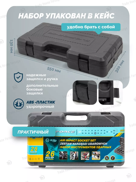 Универсальный набор инструментов ILOforce IF-68262-5MPB