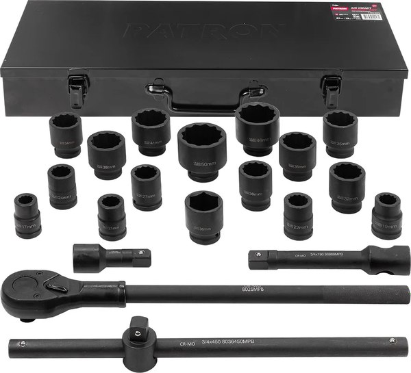 Универсальный набор инструментов Patron P-6212-9MPB - фото