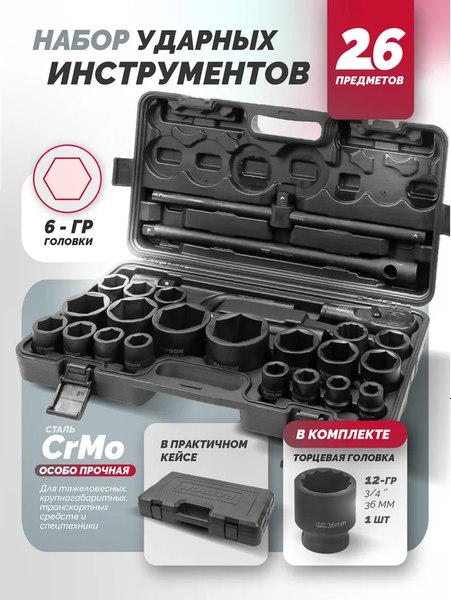 Универсальный набор инструментов Patron P-68262-5MPB