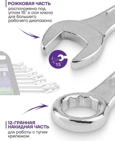 Набор ключей Pomagier POM-5086 