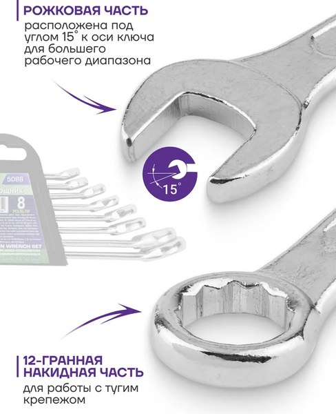 Набор ключей Помощник 5086