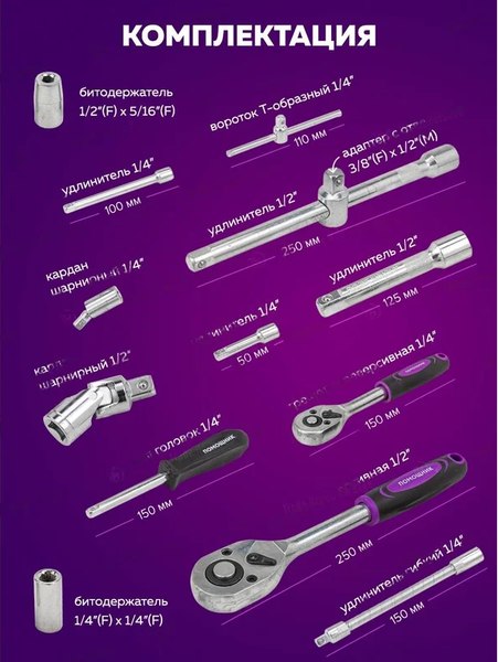 Универсальный набор инструментов Помощник 4821-5(59163)